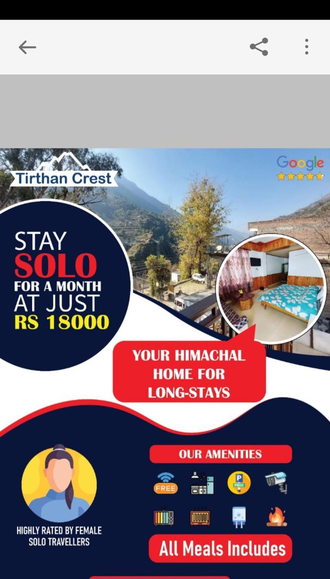 Tirthan Crest Homestay Banjār Exteriér fotografie